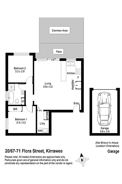 Floorplan of Homely unit listing, 20/67-71 Flora Street, Kirrawee NSW 2232