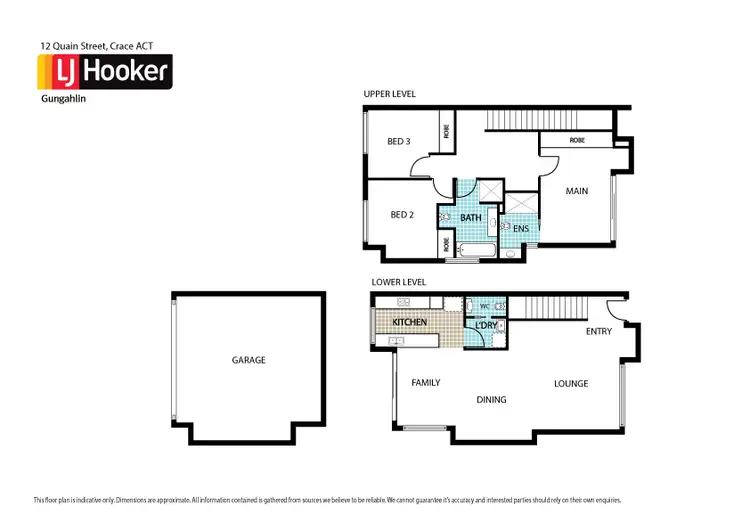 Floorplan of Homely townhouse listing, 12 Quain Street, Franklin ACT 2911
