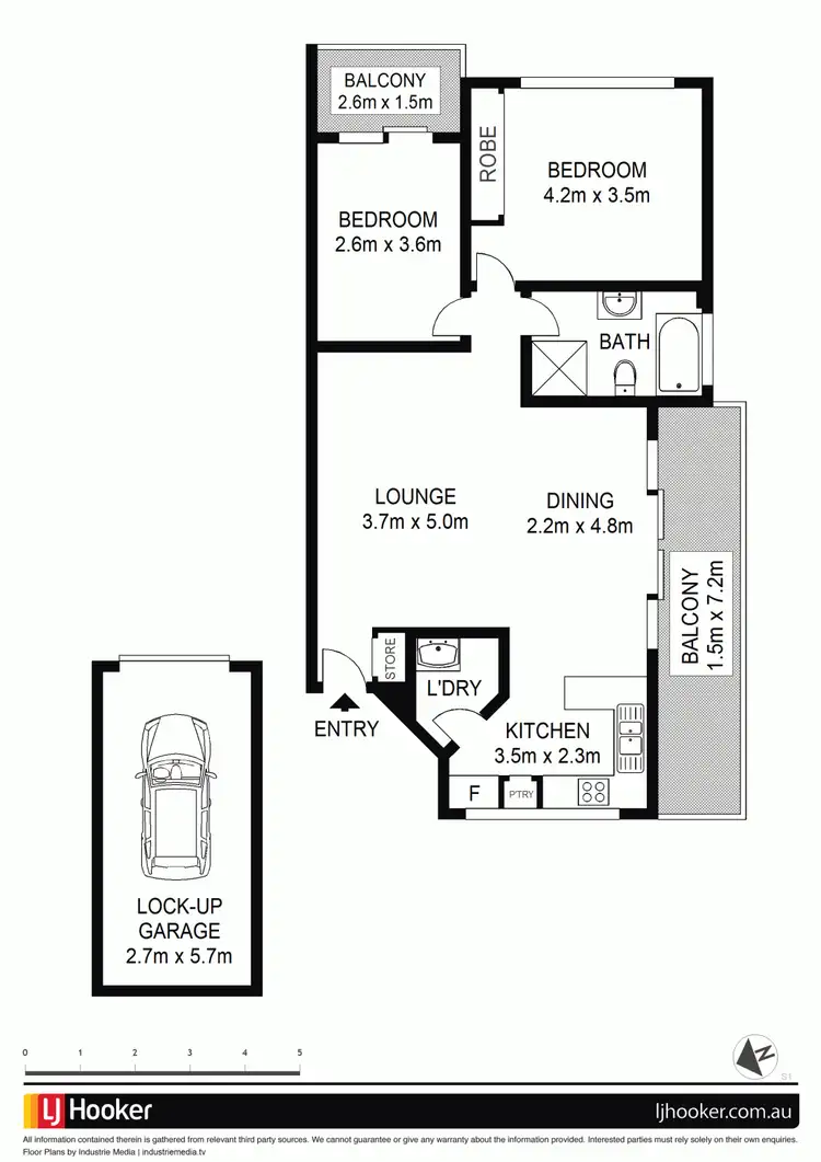 Floorplan of Homely unit listing, 12/35 O'Connell Street, North Parramatta NSW 2151