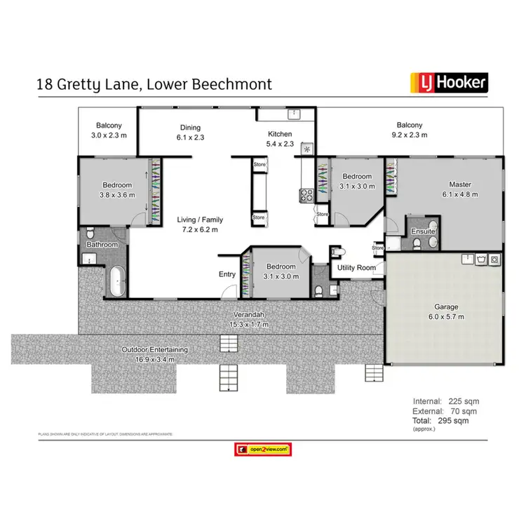 Floorplan of Homely house listing, 18 Gretty Lane, Lower Beechmont QLD 4211