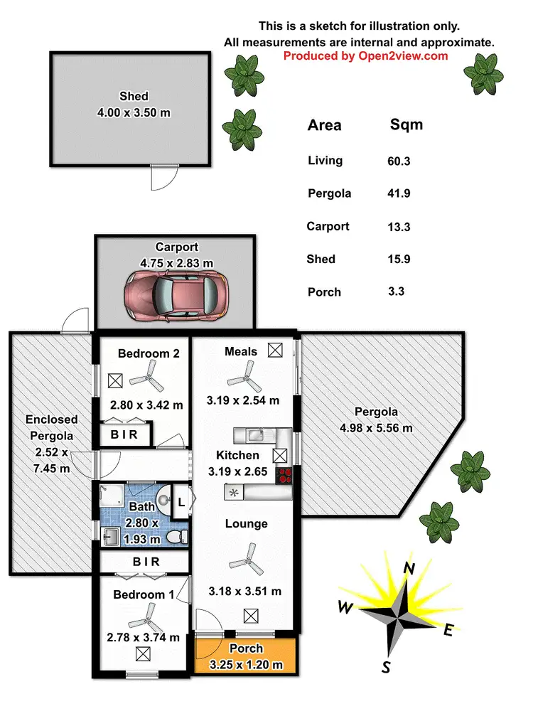 Floorplan of Homely unit listing, 1/1 Durrington Road, Elizabeth SA 5112