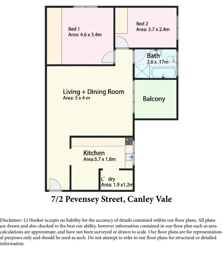 Floorplan of Homely unit listing, 7/2 Pevensey Street, Canley Vale NSW 2166