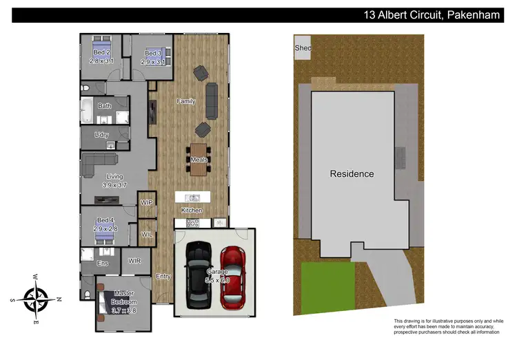 Floorplan of Homely house listing, 13 Albert Circuit, Pakenham VIC 3810