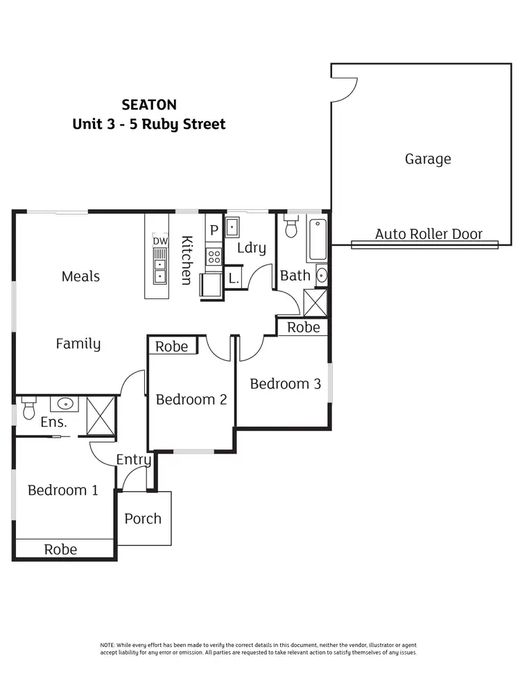 Floorplan of Homely house listing, 3/6 Ruby Avenue, Seaton SA 5023