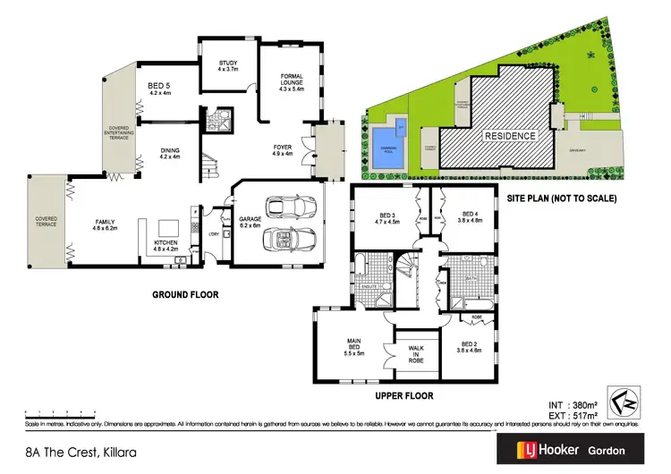 Floorplan of Homely house listing, 8A The Crest, Killara NSW 2071