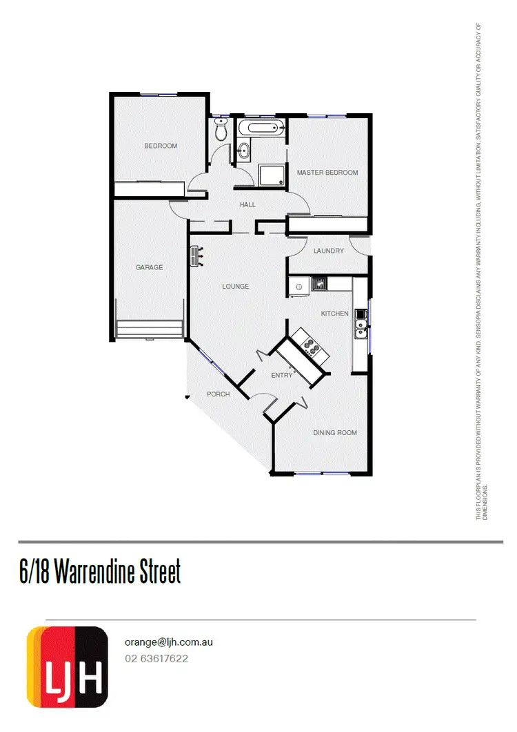 Floorplan of Homely unit listing, 6/18 Warrendine Street, Orange NSW 2800