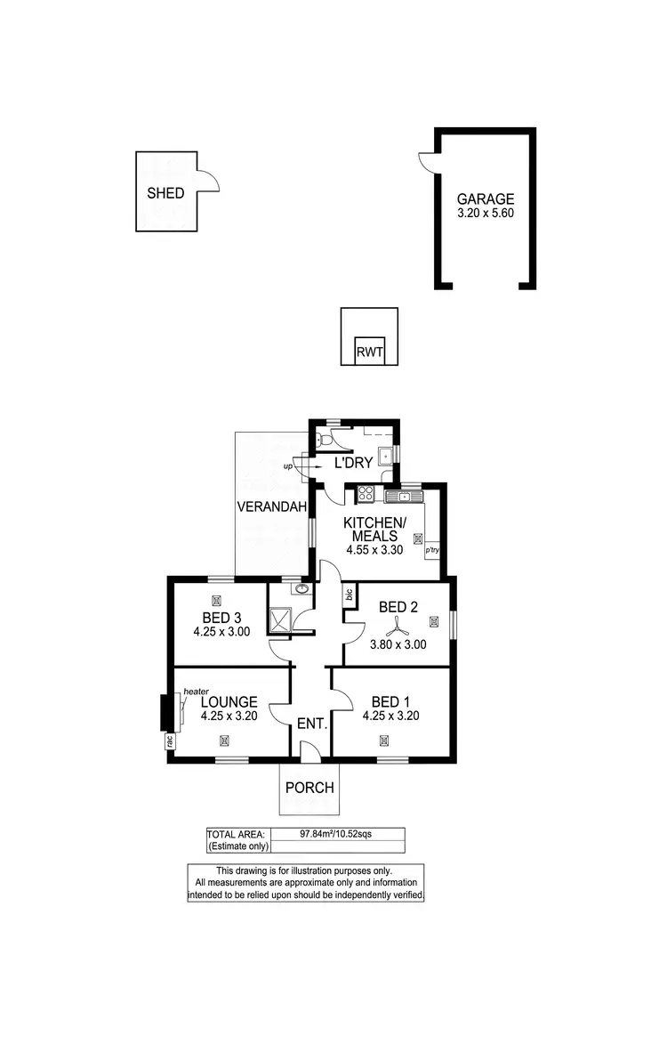 Floorplan of Homely house listing, 55 Deloraine Road, Edwardstown SA 5039