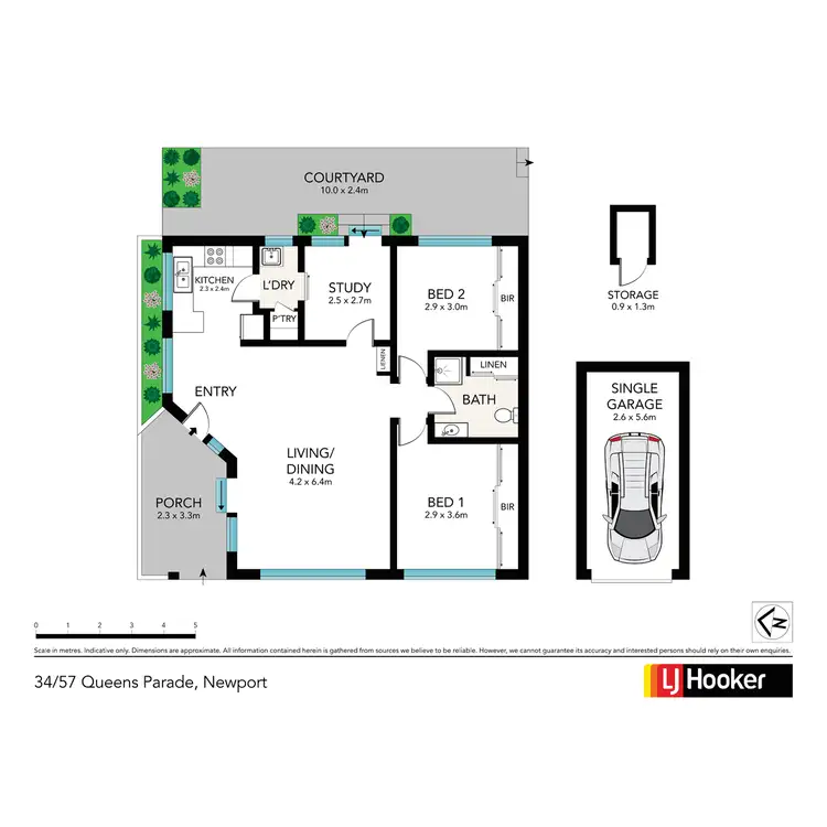 Floorplan of Homely apartment listing, 34/57 Queens Parade, Newport NSW 2106