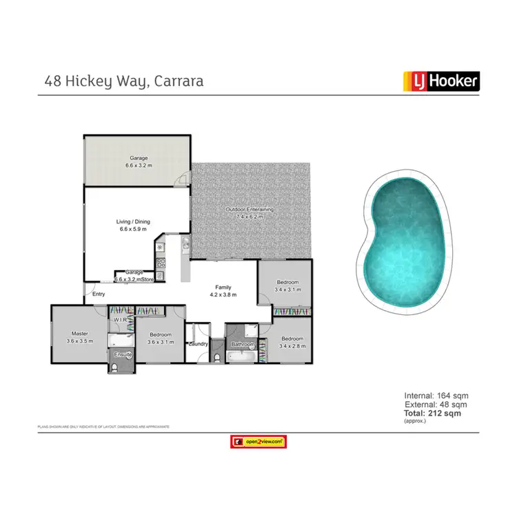 Floorplan of Homely house listing, 48 Hickey Way, Carrara QLD 4211