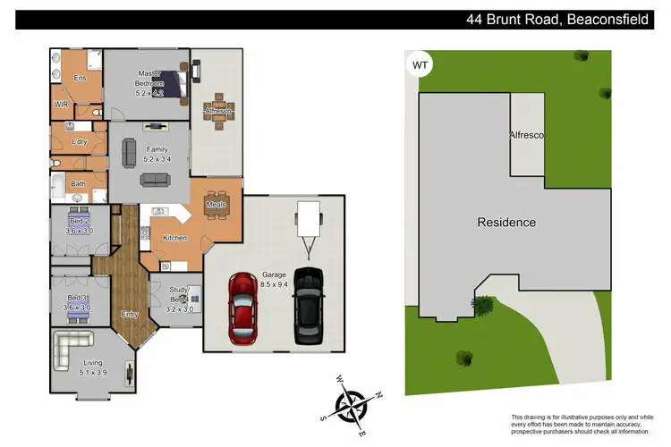 Floorplan of Homely house listing, 44 Brunt Road, Beaconsfield VIC 3807