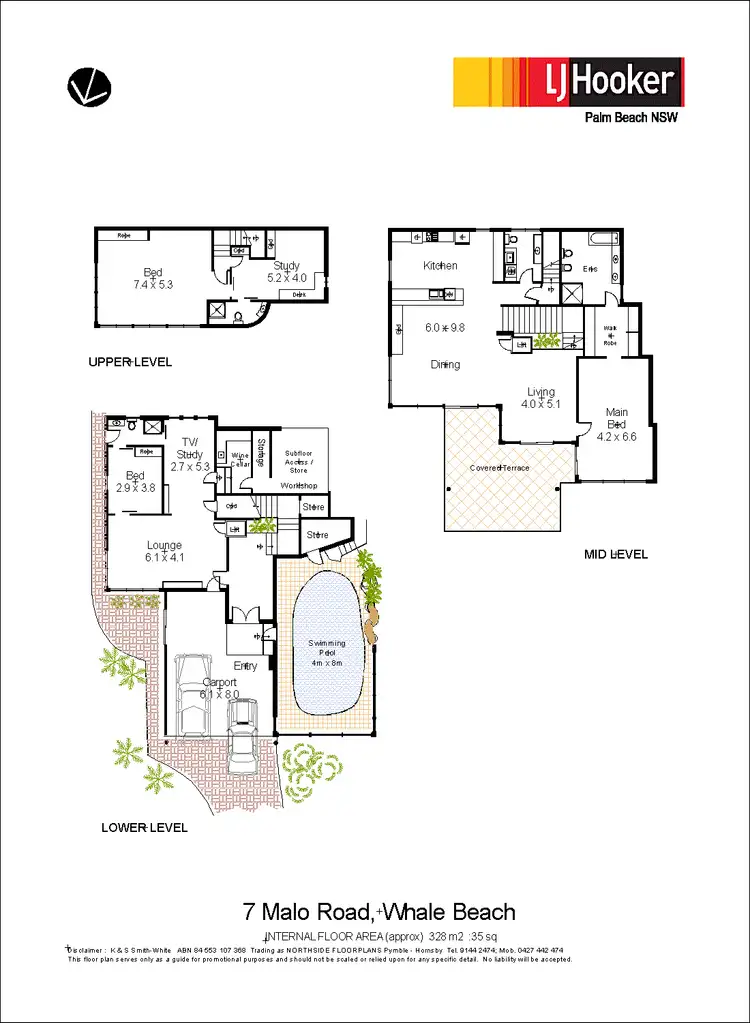 Floorplan of Homely house listing, 7 Malo Road, Whale Beach NSW 2107