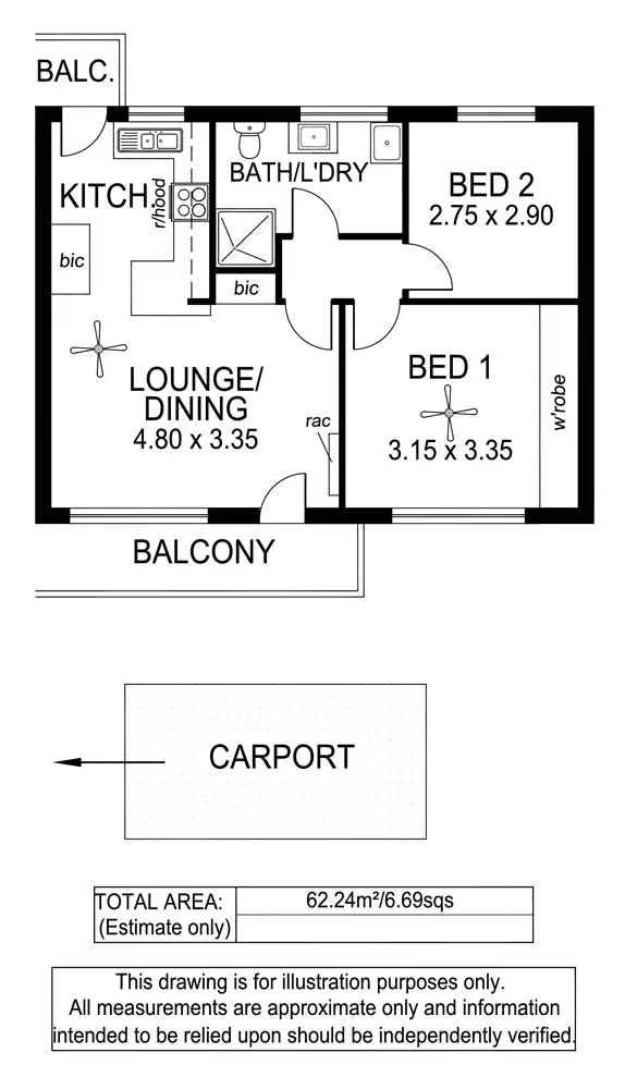 Floorplan of Homely unit listing, 4/7 Crozier Terrace, Oaklands Park SA 5046