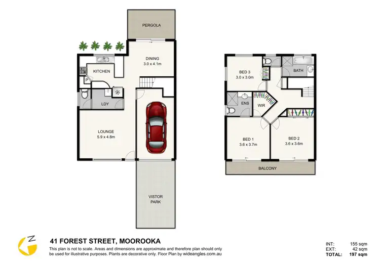 Floorplan of Homely townhouse listing, 41 Forest Street, Moorooka QLD 4105