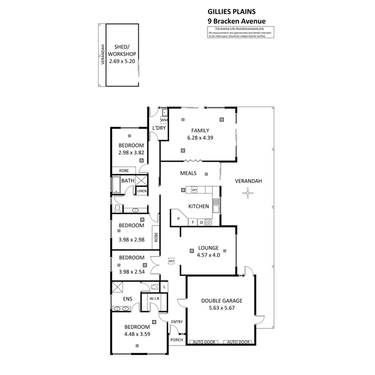 Floorplan of Homely house listing, 9 Bracken Avenue, Gilles Plains SA 5086