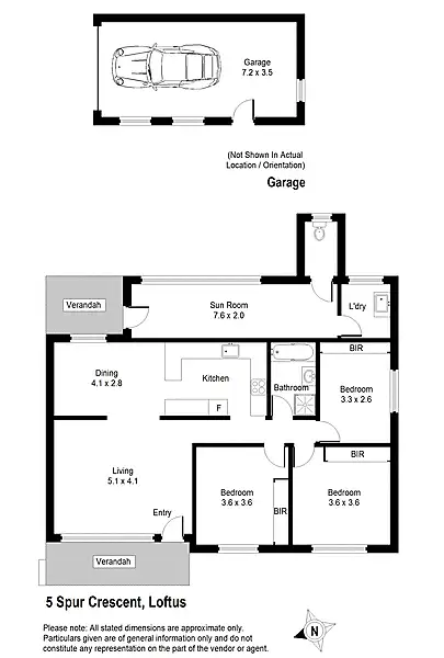 Floorplan of Homely house listing, 5 Spur Crescent, Loftus NSW 2232