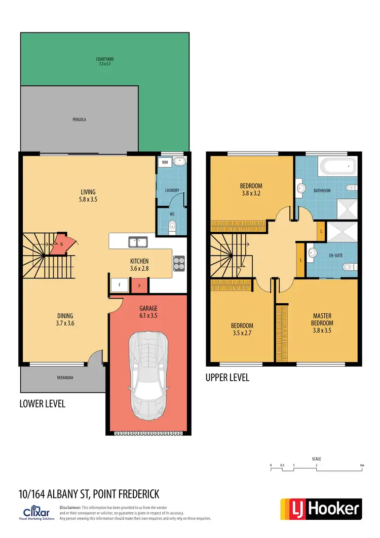 Floorplan of Homely townhouse listing, 10/164 Albany Street, Point Frederick NSW 2250