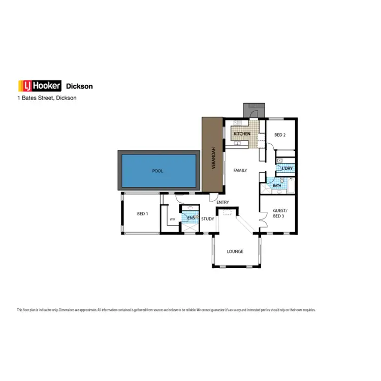 Floorplan of Homely house listing, 1 Bates Street, Dickson ACT 2602
