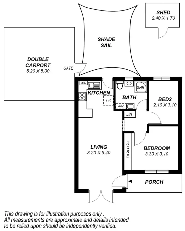 Floorplan of Homely apartment listing, 5/1b Hartland Avenue, Black Forest SA 5035
