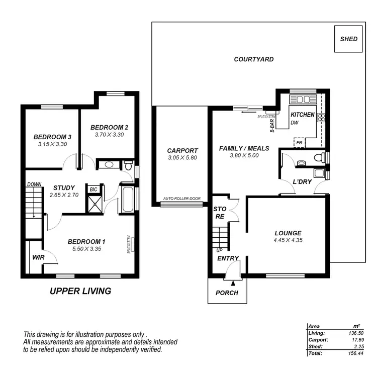Floorplan of Homely townhouse listing, 3/1194 Grand Junction Road, Hope Valley SA 5090