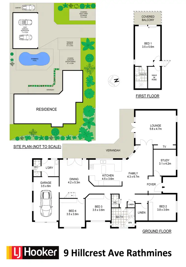 Floorplan of Homely house listing, 9 Hillcrest Avenue, Rathmines NSW 2283
