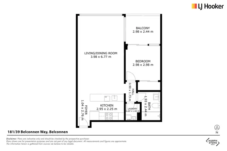 Floorplan of Homely house listing, 181/39 Benjamin Way, Belconnen ACT 2617