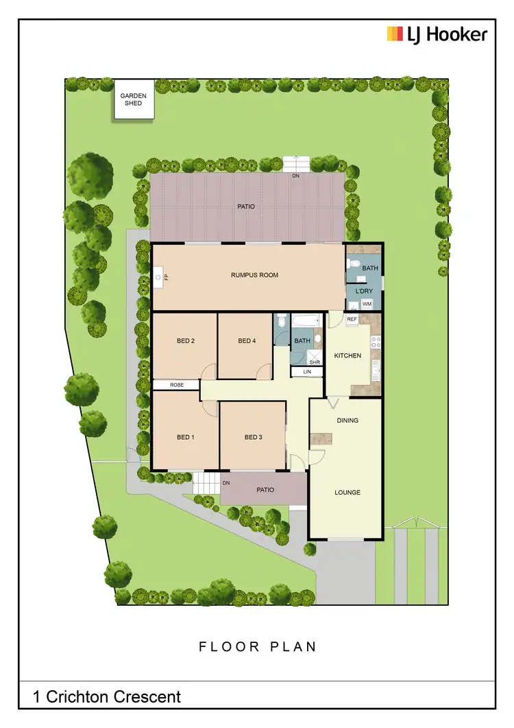 Floorplan of Homely house listing, 1 Crichton Crescent, Young NSW 2594