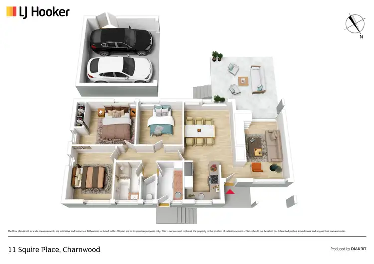 Floorplan of Homely house listing, 11 Squire Place, Charnwood ACT 2615