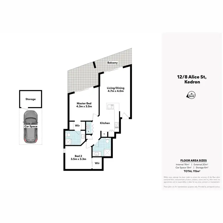 Floorplan of Homely unit listing, 12/8 Alice Street, Kedron QLD 4031