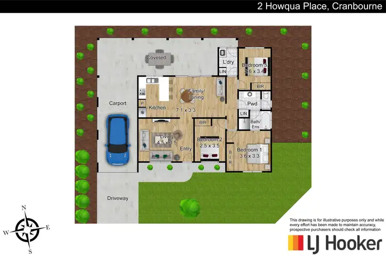 Floorplan of Homely house listing, 2 Howqua Place, Cranbourne VIC 3977