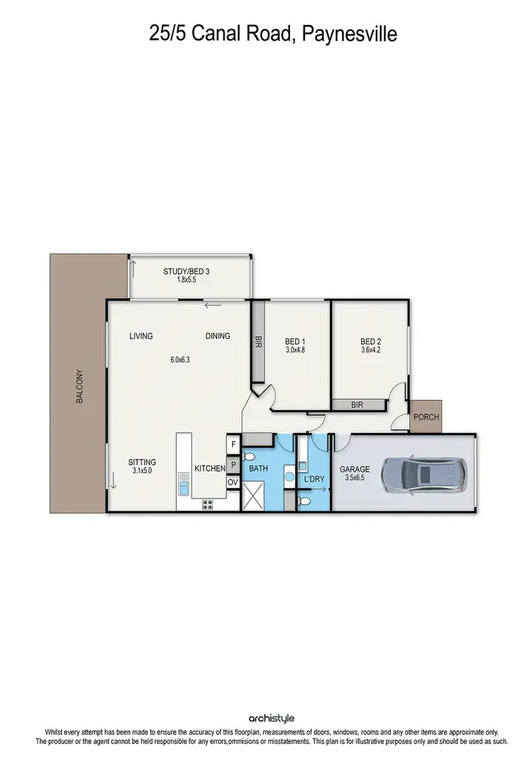 Floorplan of Homely unit listing, Unit 25/5 Canal Road, Paynesville VIC 3880
