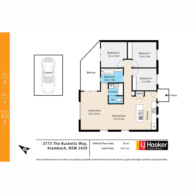 Floorplan of Homely house listing, 3773 The Bucketts Way, Krambach NSW 2429