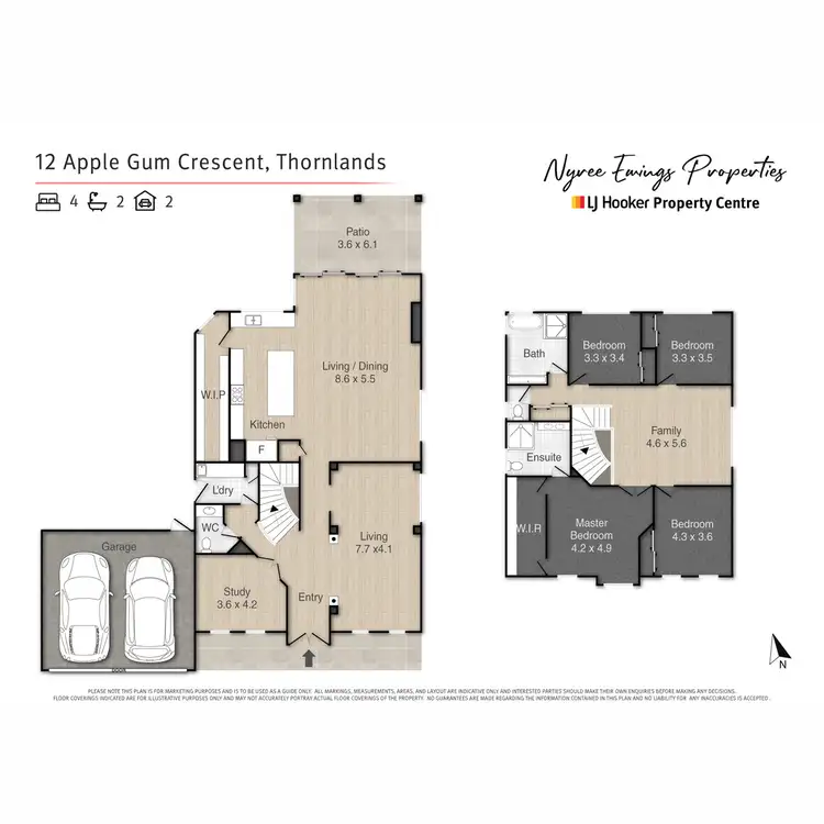 Floorplan of Homely house listing, 12 Applegum Crescent, Thornlands QLD 4164