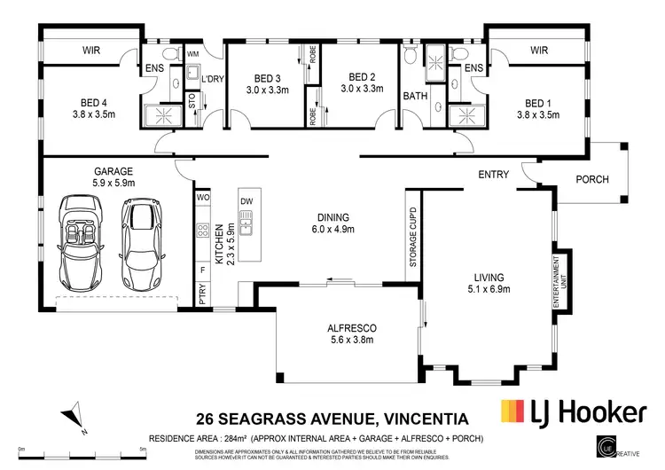 Floorplan of Homely house listing, 26 Seagrass Avenue, Vincentia NSW 2540