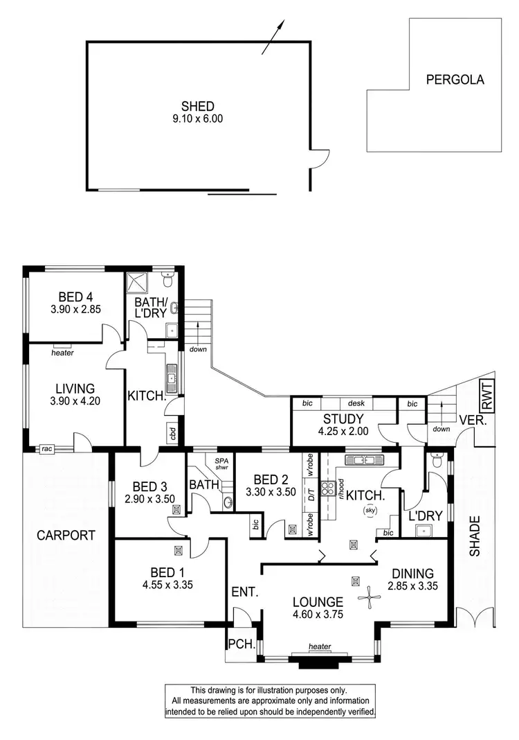 Floorplan of Homely house listing, 2 Truscott Avenue, Seacombe Heights SA 5047