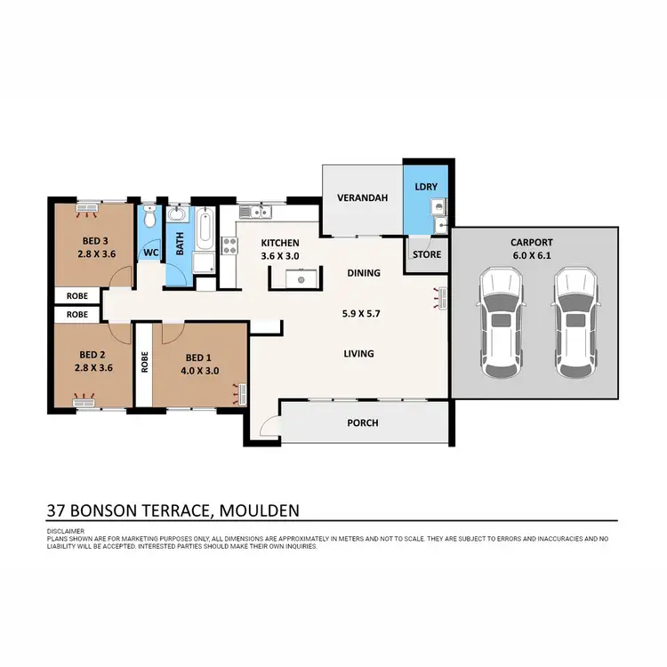 Floorplan of Homely house listing, 37 Bonson Terrace, Moulden NT 830