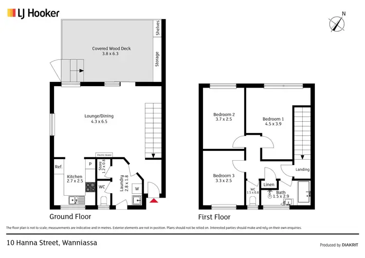 Floorplan of Homely semi-detached listing, 10 Hanna Street, Wanniassa ACT 2903