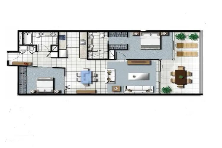 Floorplan of Homely apartment listing, 1610/25-31 East Quay Drive, Biggera Waters QLD 4216
