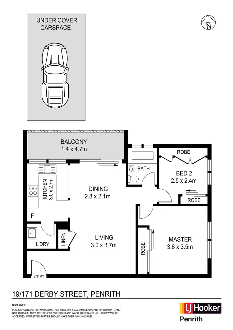 Floorplan of Homely unit listing, 19/171-173 Derby Street, Penrith NSW 2750