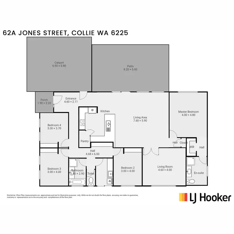 Floorplan of Homely house listing, A/62 Jones Street, Collie WA 6225