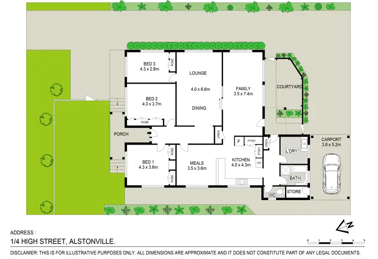 Floorplan of Homely house listing, 1/4 High Street, Alstonville NSW 2477