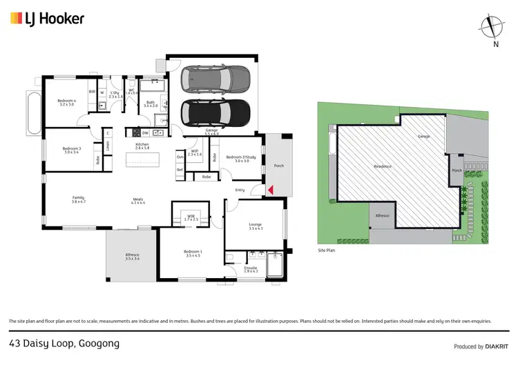 Floorplan of Homely house listing, 43 Daisy Loop, Googong NSW 2620