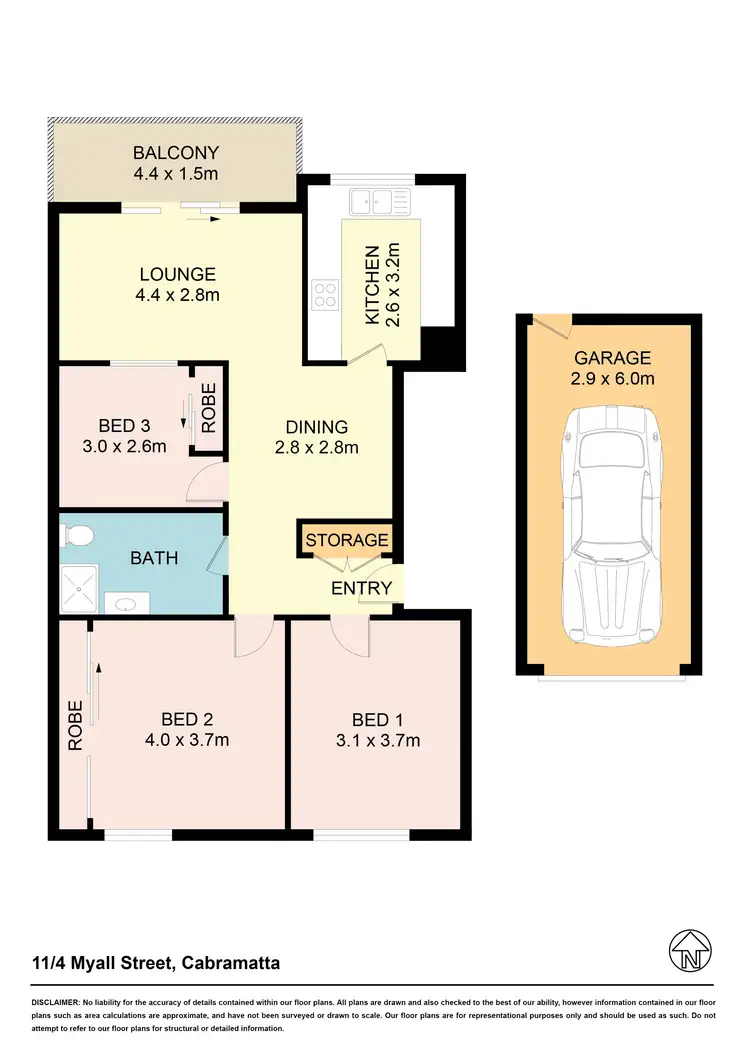 Floorplan of Homely unit listing, 11/4 Myall St, Cabramatta NSW 2166
