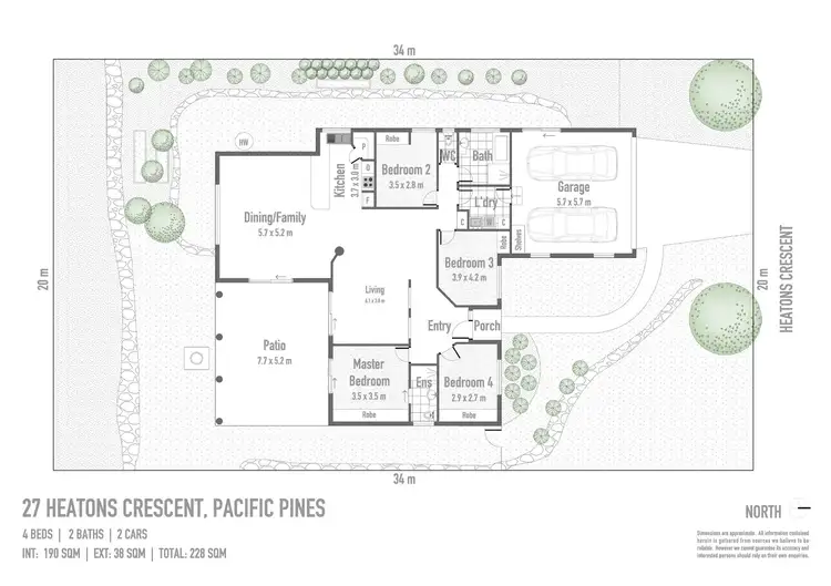 Floorplan of Homely house listing, 27 Heatons Crescent, Pacific Pines QLD 4211