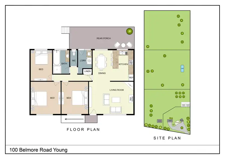Floorplan of Homely house listing, 100 Belmore Road, Young NSW 2594