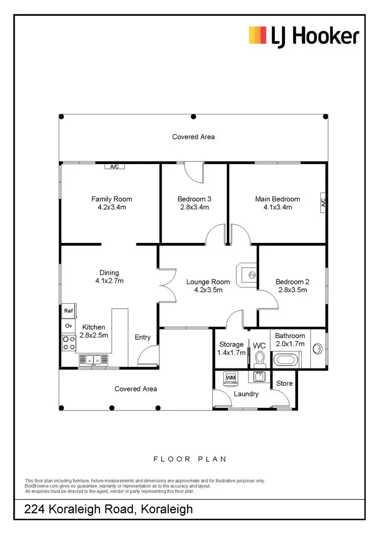 Floorplan of Homely rural property listing, 224 Koraleigh Road, Koraleigh NSW 2735