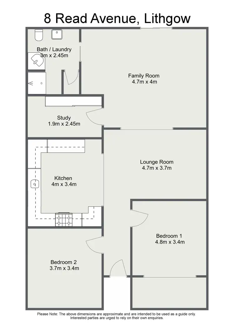 Floorplan of Homely house listing, 8 Read Avenue, Lithgow NSW 2790