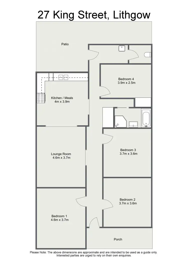 Floorplan of Homely house listing, 27 King Street, Lithgow NSW 2790