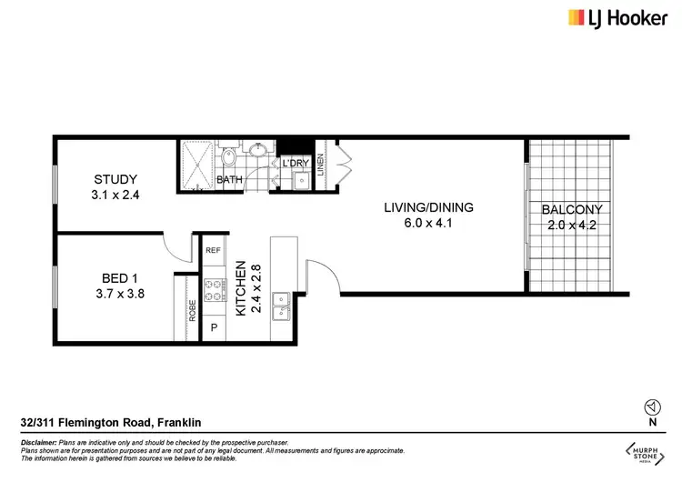 Floorplan of Homely apartment listing, 32/311 Flemington Road, Franklin ACT 2913