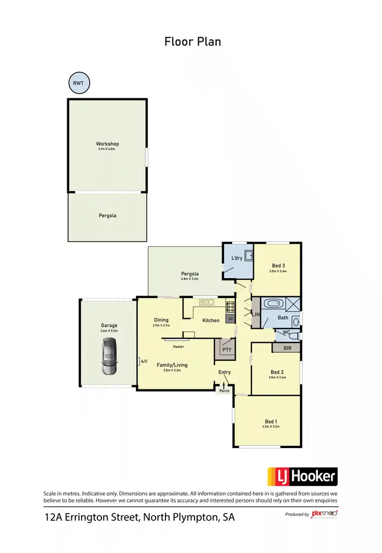 Floorplan of Homely house listing, 12A Errington St, North Plympton SA 5037