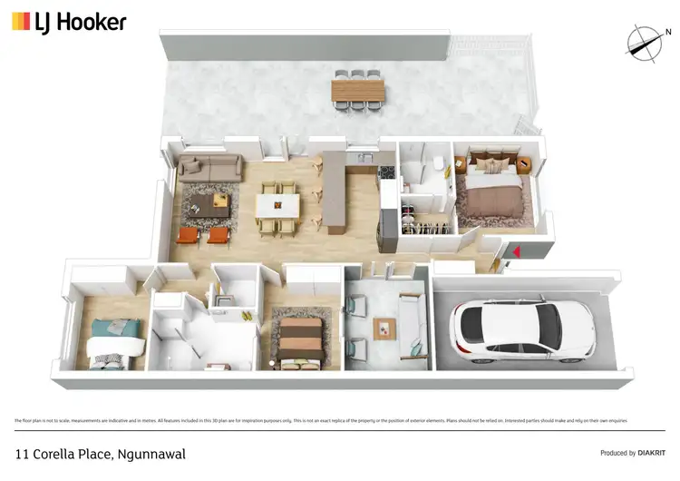 Floorplan of Homely house listing, 11 Corella Place, Ngunnawal ACT 2913